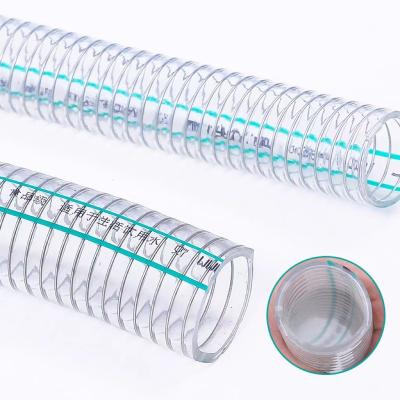 China Soft Economic Custom Design Transparent Flexible PVC Steel Wire Spiral Hose Residential Pvc Hose for sale