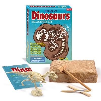 China Wholesale Splicing Archaeological Model Developing Intelligence Dinosaur Jurassic Skeleton Excavation Dinosaur Toys for sale