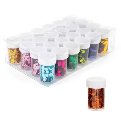 China 12Pcs Star Heart Glitter Nail Eco-friendly Colorful Sequins Mix Glitters For DIY Designs for sale