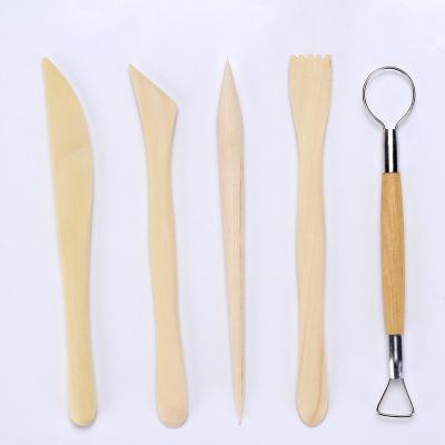 China Zhejiang Creative 5 Pieces Children's DIY Pottery Carving Repair Knife Art Wood Tools for sale