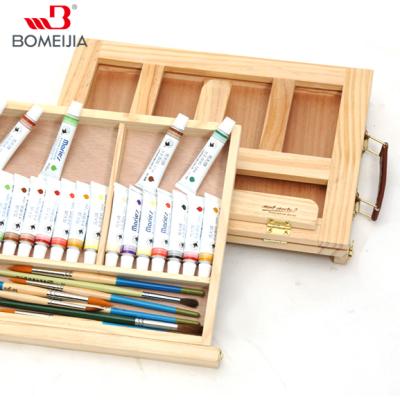 China Hot Amazon Selling New Products BOMEIJIA Drawer Pine Desk Sketch Easel Wooden Painting Easel For Painting for sale