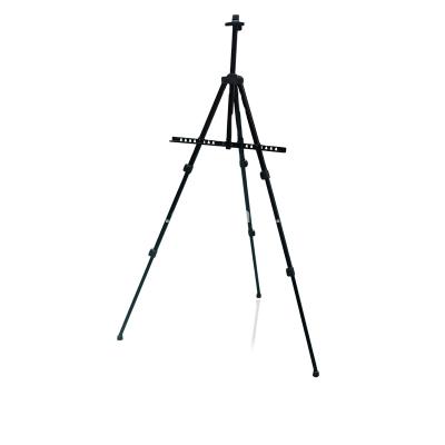 China Painting Easel in Black Times Painting Stock 52-153cm Metal Tripod Easel Artist and Sketch Easel Display Stand for sale