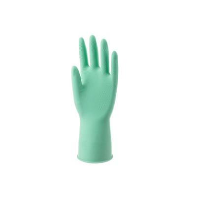 China Flat Washing Natural Rubber 40g Noteworthy Green Glove Tools Car Repairing Latex Glove For Sale for sale