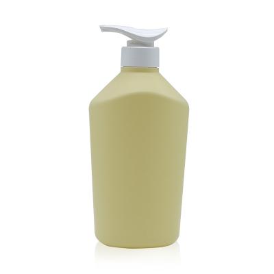 China Shampoo Bottle 250ml 300ml Plastic Bottle Cosmetic Packaging Pump Foam Yellow Bottle for sale