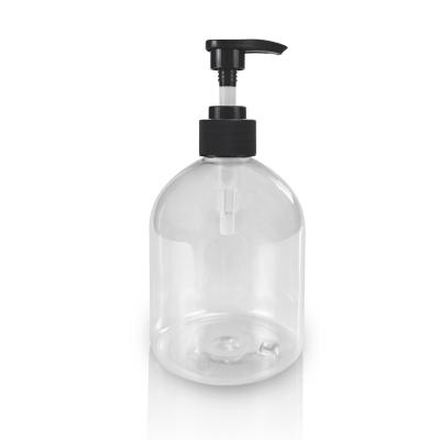 China Wholesale Transparent Empty Plastic Shampoo Bottle 460ml PET Lotion Shampoo Bottle With Pump for sale