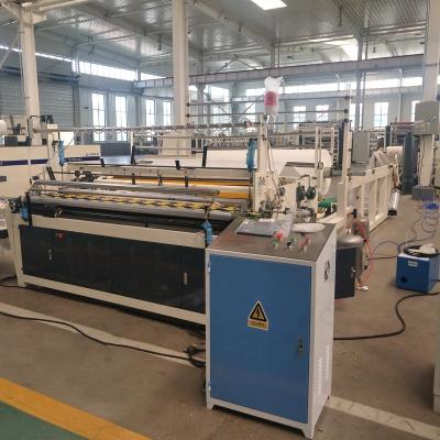 China Full Automatic Paper Industry Toilet Paper Roll And Kitchen Towel Making Machine for sale