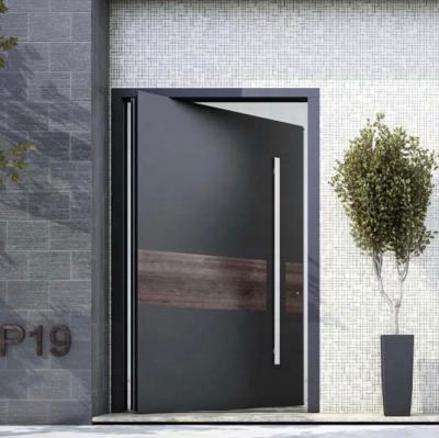 China Modern Long Service Life Seeyesdoor Entry Doors Metal Aluminum Tempered Glass Pivot Security Door For Hotel for sale