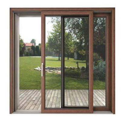 China Modern Aluminum Sliding Door Thermal Break Aluminum Patio Door Insulated Aluminum Sliding Door for sale