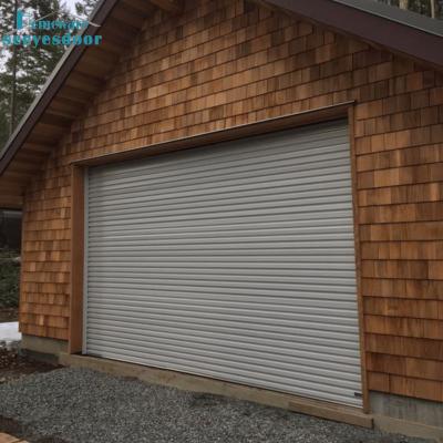 China Modern Exterior Garage Door Designs Porcelain Seeyesdoor Aluminum Profile Roller Shutter With PU Insulated Foam for sale