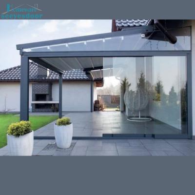 China Modern Waterproof Manufacturer Polycarbonate Glass Seeyesdoor Aluminum Sunroom For Veranda Proch for sale