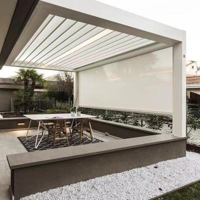 China Easily Assembled Waterproof Aluminum Sunroom Motorized Aluminum Canopy Sunroom Glass House Pergola Awning Sunroom for sale