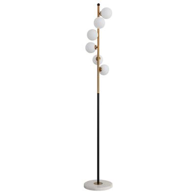 China Modern Magic Creative Marble Molecule Light Single Bean Floor Lamp Hotel Bedroom Luxury Vertical Sofa Floor Lamp for sale