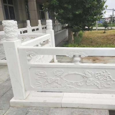 China Solid Stone Cutting New Product Processing Balcony Pillars Flag Lift Platform Custom Stone Fence Railing for sale