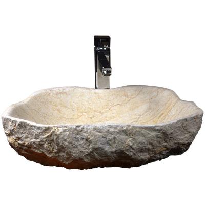 China Without Faucet Vintage Wash Basin Art Basin Stone Marble Sink for sale