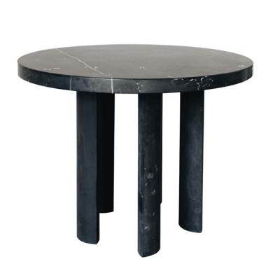 China Newest Modern Simple Style Black Marble Top Tea Center Coffee Table (Height) Adjustable for sale