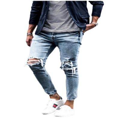 China Hot sale men's jeans polyester/cotton 2021 wholesale men's fashion jeans factory supply jeans pants for men for sale