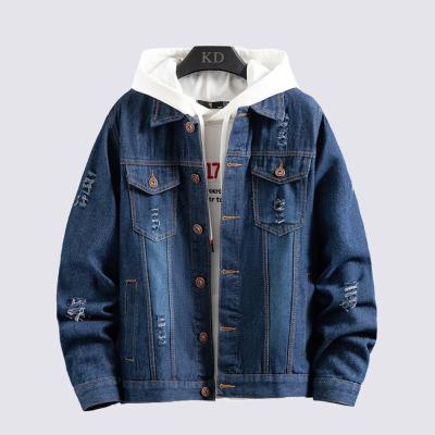 China 2021 wholesale two color casual fashion youth size classic denim jacket comfortable beautiful simple more trend for sale