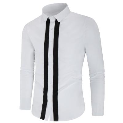 China Hot Selling Soft Comfortable Anti-pilling Commercial Long Sleeve White 100% Cotton Mens Dress Shirts for sale