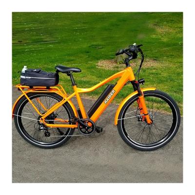 China RaiderCity-838 Aluminum Alloy Electric Bike Female City E-Bike With 27.5*2.2inch Big Tire High-step City Electric Bike for sale