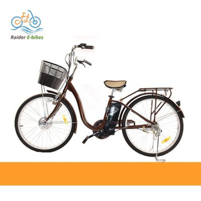 China Cheap RaiderCity-26T 26inch 36V250W steel frame city electric hybrid bike steel electric bicycle for mom plug kidss for sale