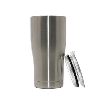 China Viable NEWCOMER US Warehouse 30oz Stainless Steel 304 Curved Shape Cup Drinking Cooler Tumbler Car Curved Tumbler for sale