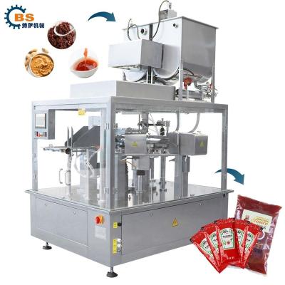 China Waterproof Structure Automatic Filling Machine for Paste Stainless Steel Filling and Packing Machine for Honey Bag Filling Machine for Cold Sauce for sale