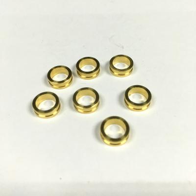 China OEM CNC Services Aluminum Machining Sleeve Brass Copper Locating Ring For Train Equipment for sale