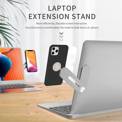 China Multi-function Mobile Phone Holder Factory Price Laptop Extension Stand Mobile Phone Holder Support With Computer for sale