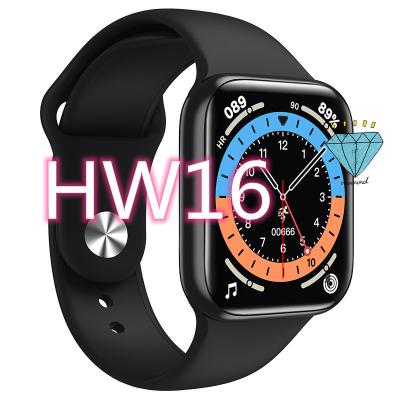 China HW16 newcome playback hw 16 smartwatch series 6 iwo 13 iwo 13 android black MP3 playback HW16 big smart watch6 hw16 plus pro smart watch for sale