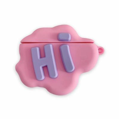 China Fashiontable cute cartoon three-dimensional cloud for apple for airpods2 earphone anti falling shell suitable creative cover silicone for sale