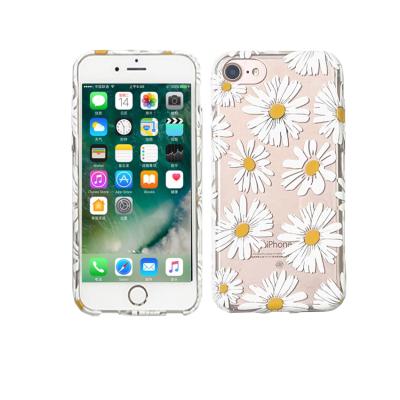 China 2pcs/set Luxury Anti-fall Fashion Flower Ultra Thin Thin Luxury Cell Phone Case For Iphone Xr 6 7 8 Cover For Airpods pro for sale