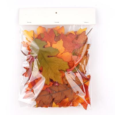 China High Quality Home Hotel Film Set Mix Color Vivid Autumn Fall Artificial Maple Leaf Decor for sale