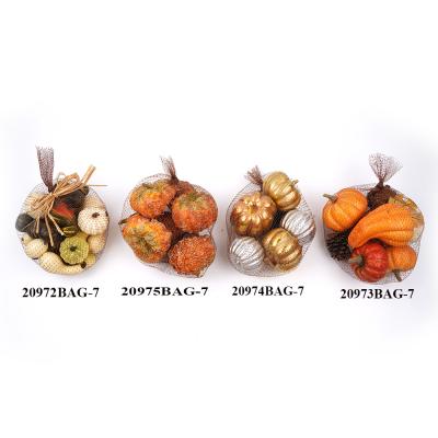 China Realistic Indoor or Outdoor Mixed Realistic Artificial Pumpkins Simulation Vegetable for Fall Harve Harvest Halloween Thanksgiving Decor for sale