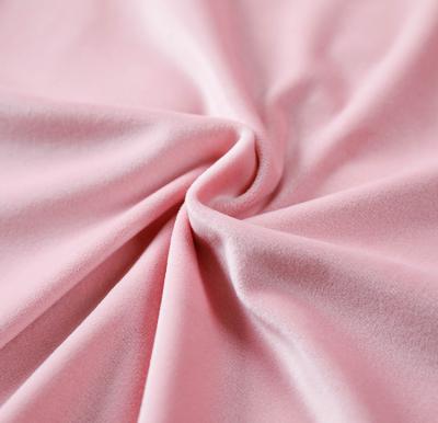 China Customized one color polyester spandex anti static super soft dyed dyed comfortable anti static fabric for garment for sale