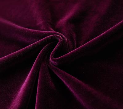 China Anti-static Wholesale Pure Purple Drapes Velvet Window Curtain Fabric Sun Velvet Lace Flock Fabric for sale