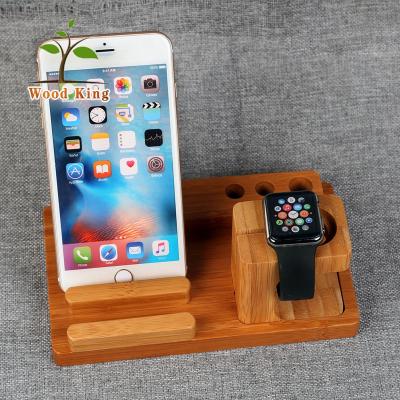 China Eco-friendly Creative Desk Stand Mobile Phone Gift Wooden Woodwork Phone Holder for sale