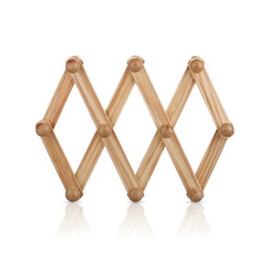 China Eco-Friendly Material Supply Large Telescopic Folding Clothes Hanger Solid Wood Coat Hanger Wood Coat Hooks China Product Hanger Rack for sale