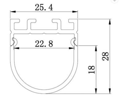 Chine Profil en aluminium de forme d'en demi-cercle pour Muti montant la Manche en aluminium de LED avec du CE Rohs à vendre