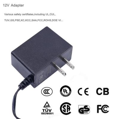 China de Muur van de EU van 12V 1A 12Watt de V.S. zet Machtsadapter met Niveau VI Ce UL duidelijk op voor de geleide neonlichten van kabeltelevisie Camera Te koop