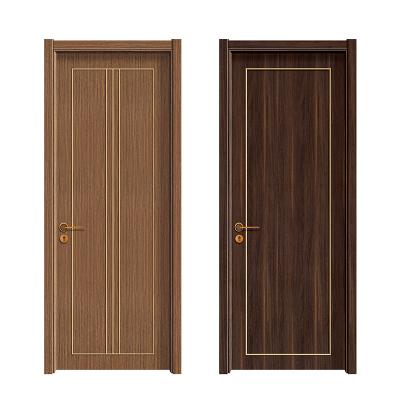 China Factory direct sales modern oak solid oak door design modern light luxury wooden doors apartment sliding wooden doors for sale