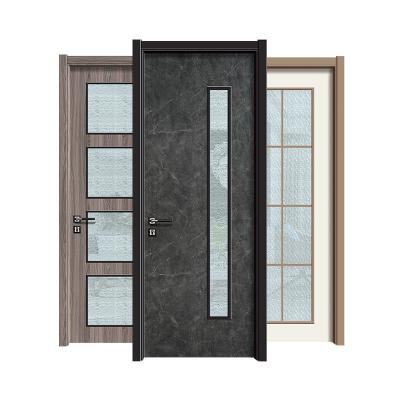 China China factory good quality modern interior exterior bedroom security entrance glass door for sale