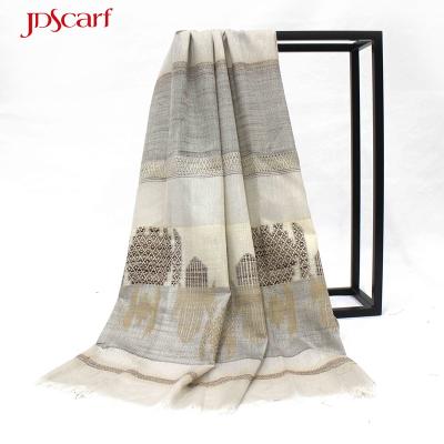 China Jacquard Shop Online Wholesale Pashmina Stoles and Indian Shawls Importers for Scarves Shawl Wrap Stole for sale