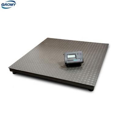 China Carbon Steel Electronic Digital Platform Weighing 3 Ton Floor Scale For Industrial Use for sale