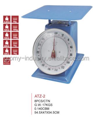 China Kitchen Scale Dial Commercial Scale Mechanical Spring Scale 20kg 30kg for sale