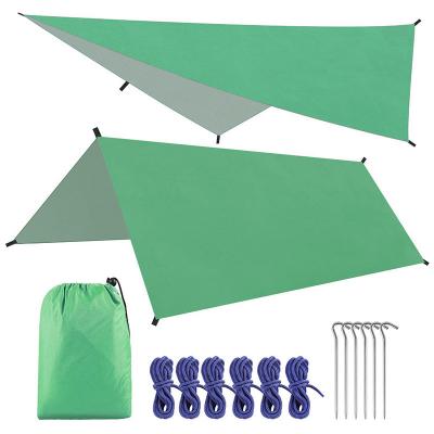 China Camouflage 3m*3m Sun Shade Camping Tent Tarp Outdoor Beach Tent Portable Waterproof Tarp Shelter for sale