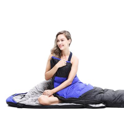 China Outdoor Envelope Type Winter Portable Adults Compact Single Camping Sleeping Bag for sale