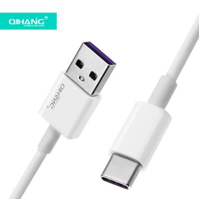 China QIHANG Mobile Phone USB To USB C Data Cable Type C PD 5A USB Super Fast Charging Cable 1 Meter Mold Mobile Cable New For Mobile Phone for sale