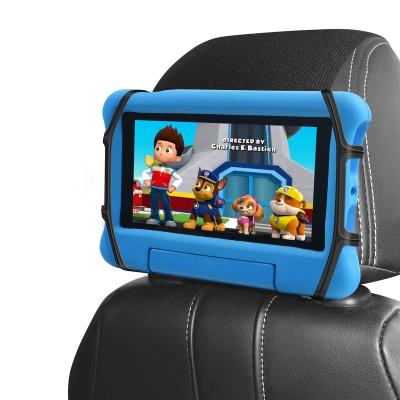 China Adjustable Car Headrest Mount Silicon Holder - Universal Tablet Holder For Car Kids - Adjustable Tablet Holder Fits All 7-9.7 Inch Tab for sale