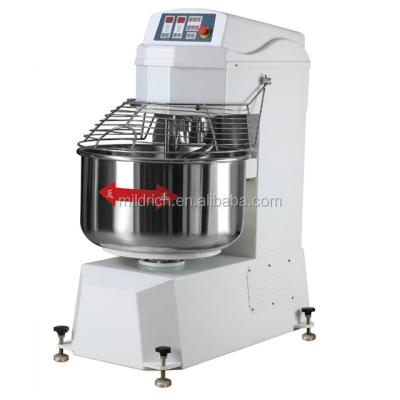 China Commercial Beater Ejector Button Bakery Equipment 50Kg Dough Mixer 130L Heavy Duty Baking Kneading Spiral Mixer for sale