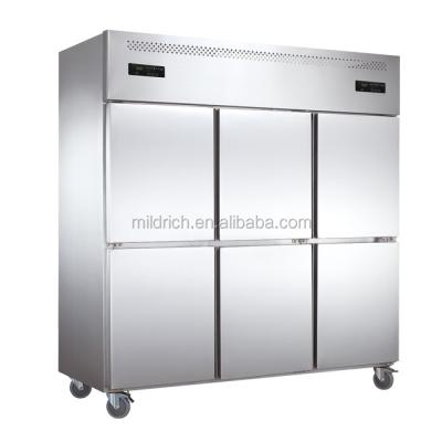 China Manufacturers Compressor Compressor Commercial Chest / Vertical 6 Door Right Display Refrigerator And Freezers for sale